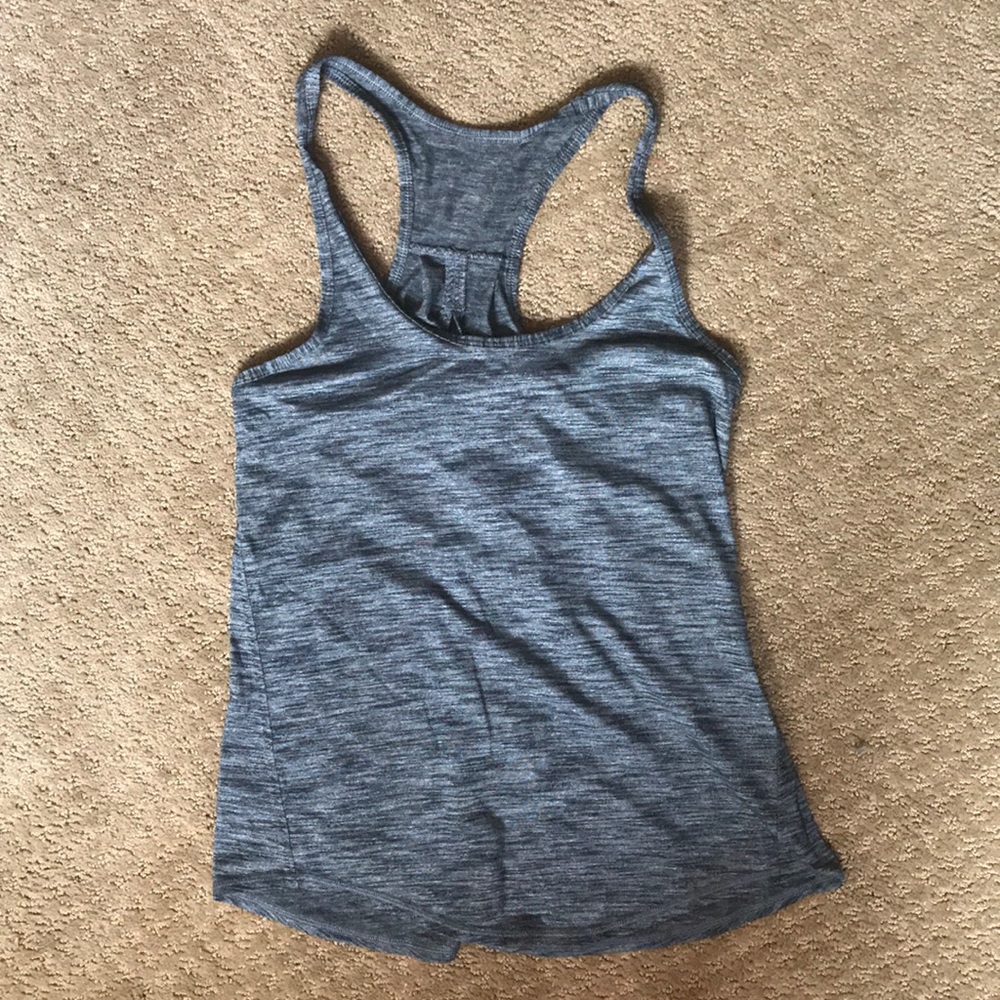 LULULEMON Grey Racerback Athletic Top Size Small